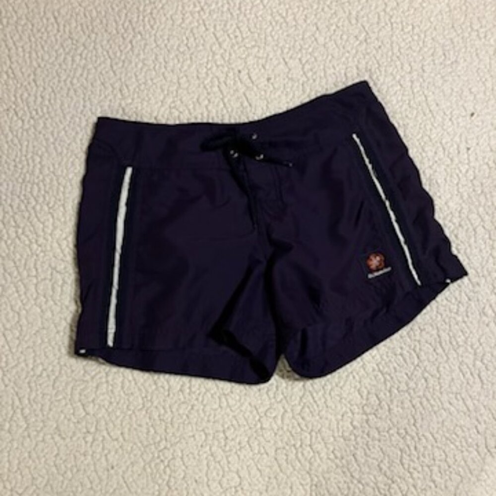 White Lies purple beach shorts size 6